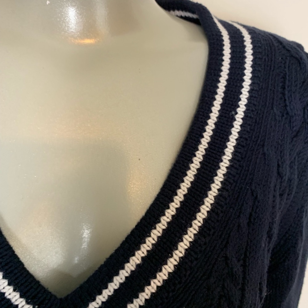 Tommy Hilfiger blue XL cable knit sweater dress - Picture 4 of 6